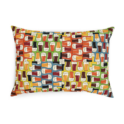Retro Pop Art Beers Cushion