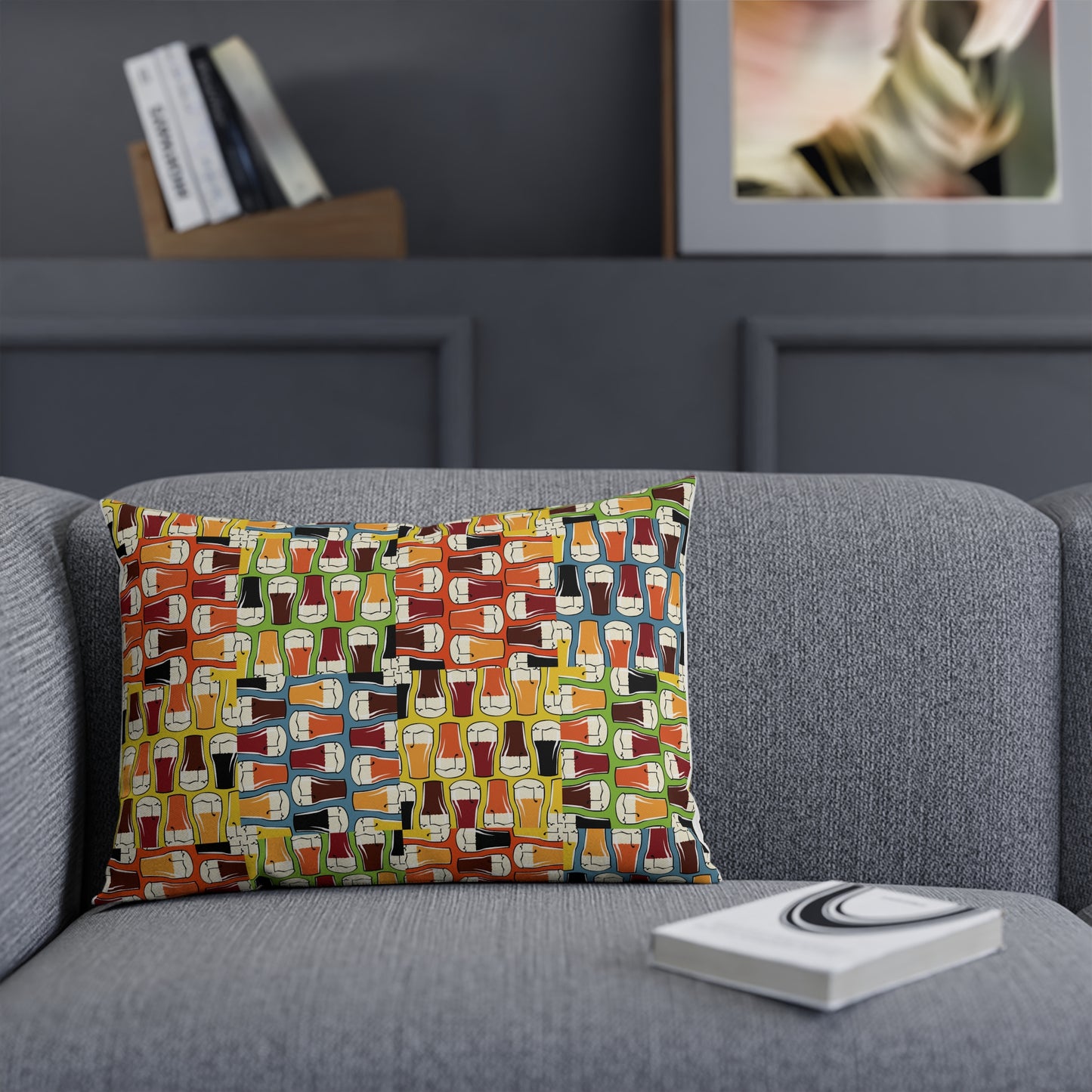 Retro Pop Art Beers Cushion