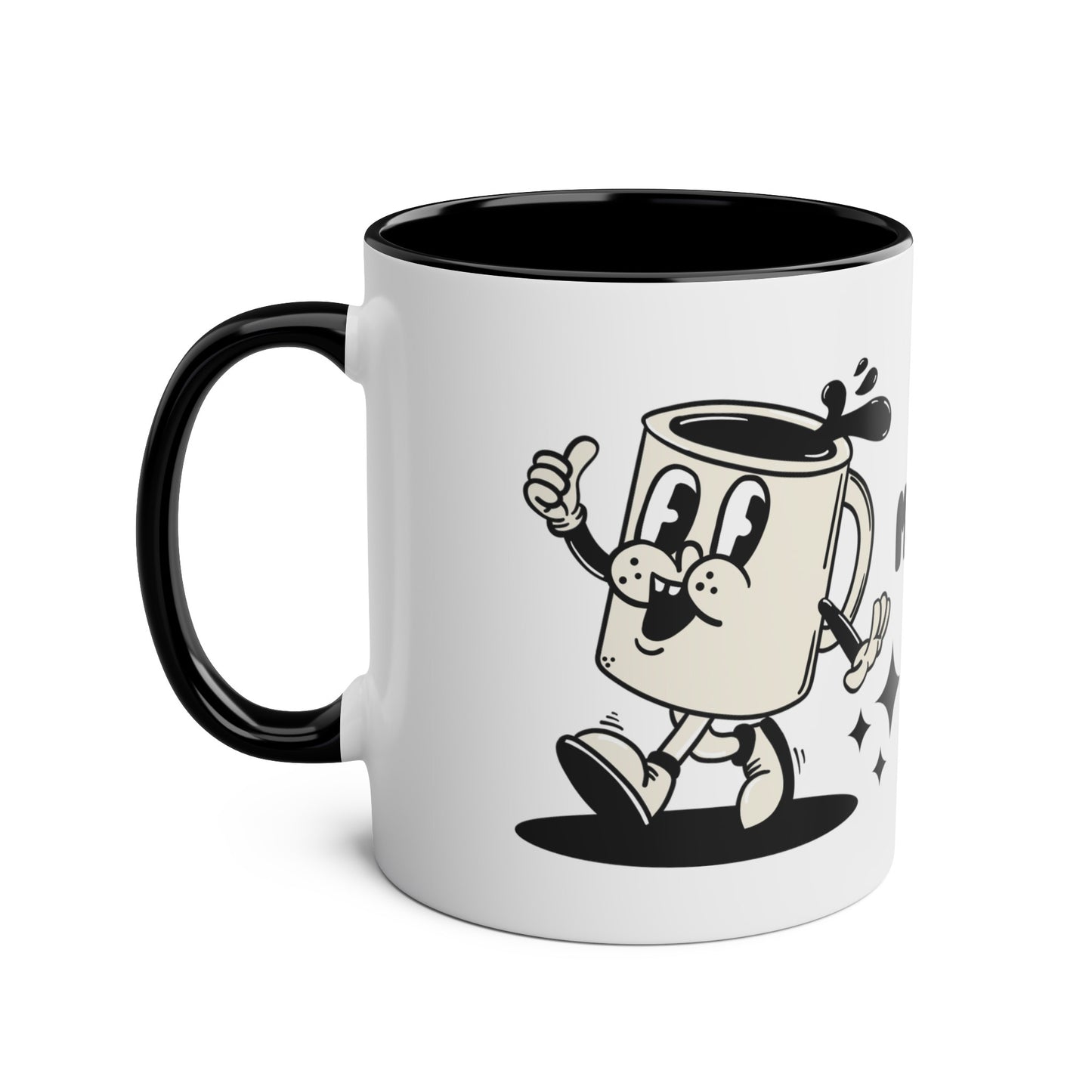 More Espresso Less Depresso - Two-Tone Coffee Mugs, 11oz