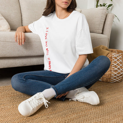 I love you will you marry me Unisex Softstyle T-Shirt