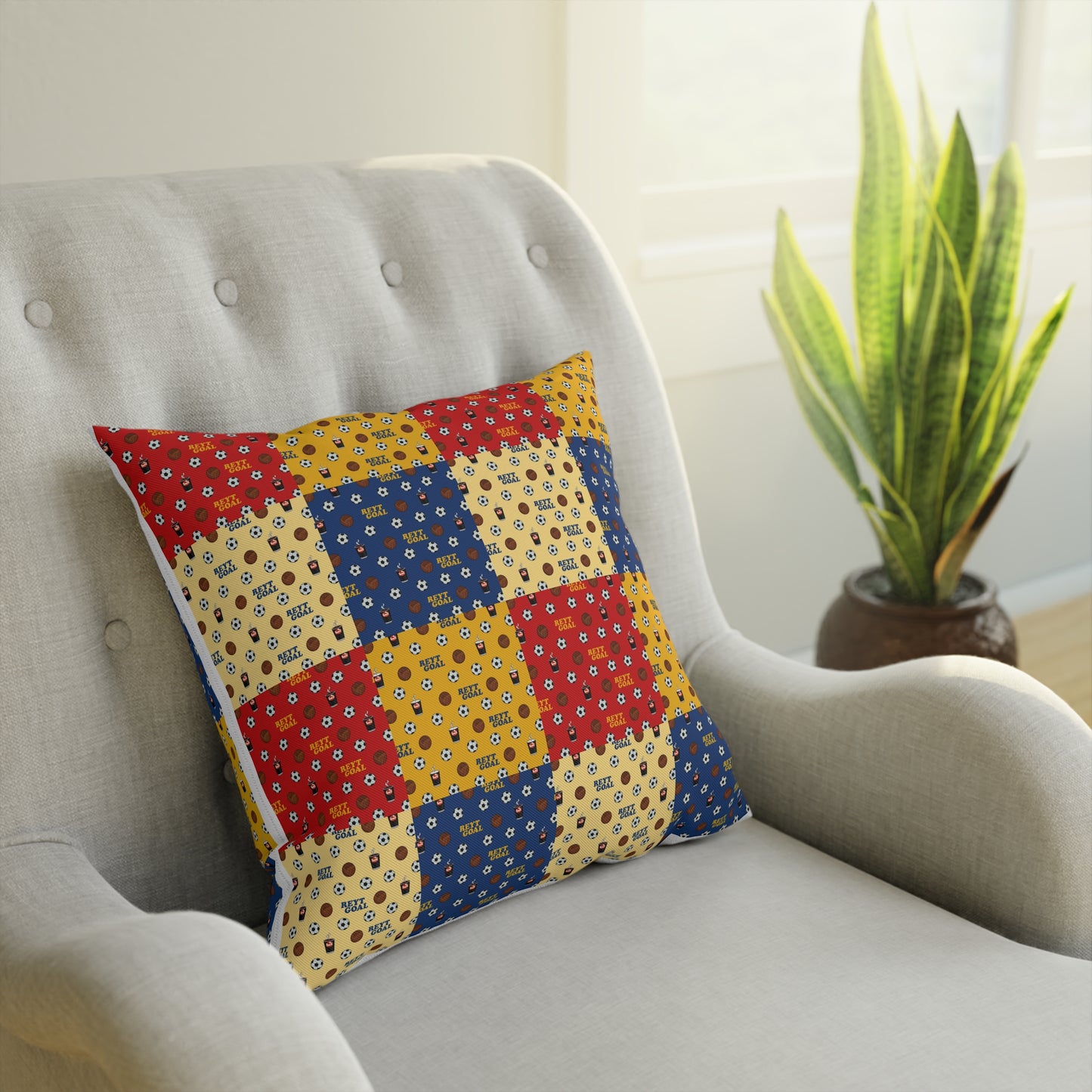 Retro Football Cushion