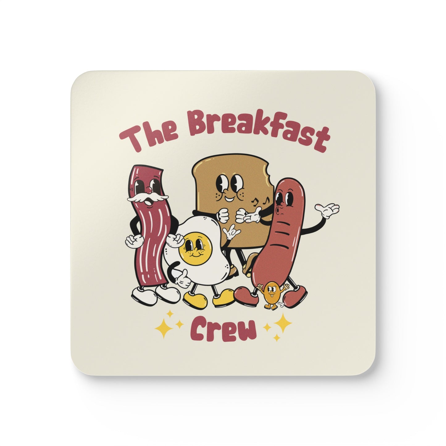 Breakfast Crew - Corkwood Coaster Set