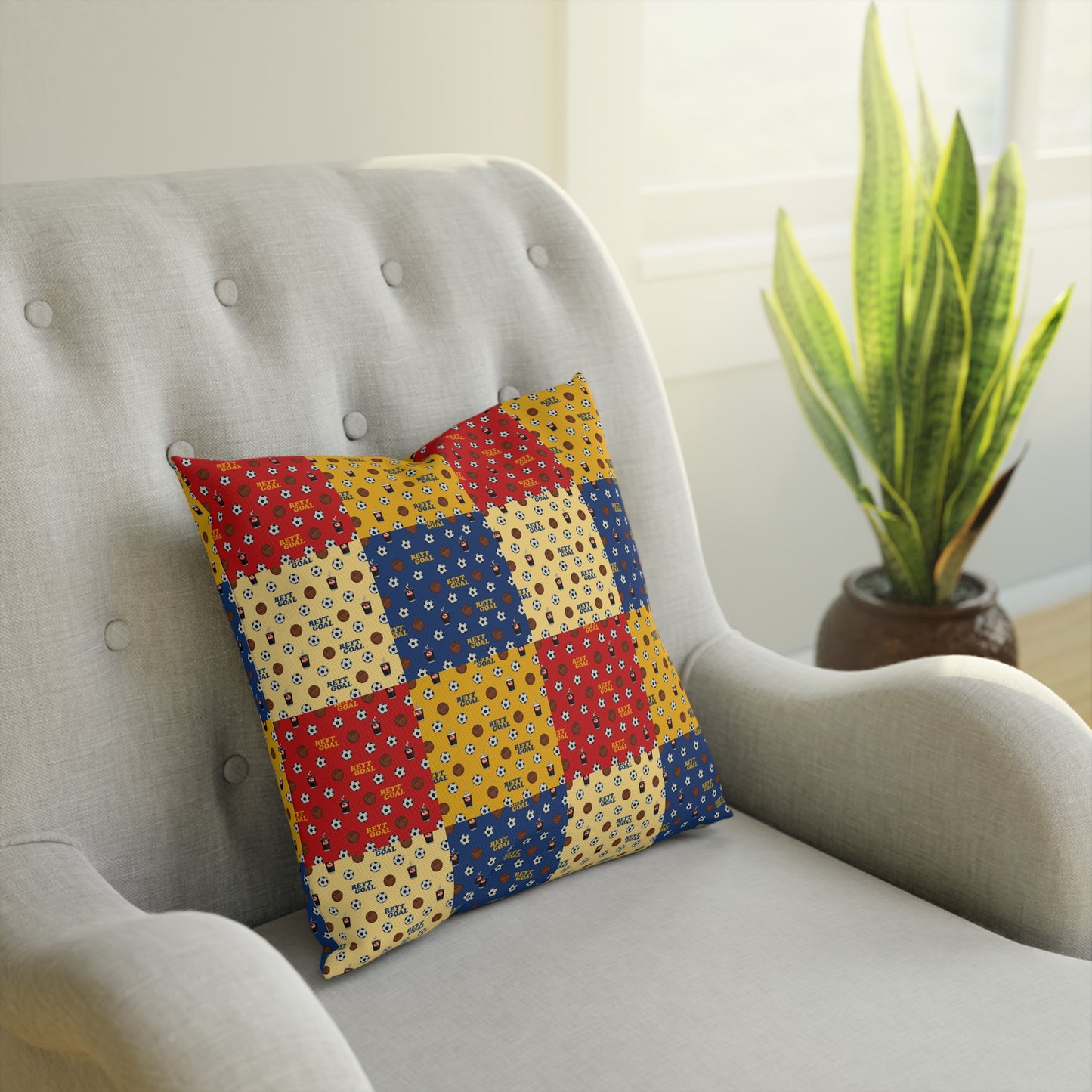 Retro Football Cushion