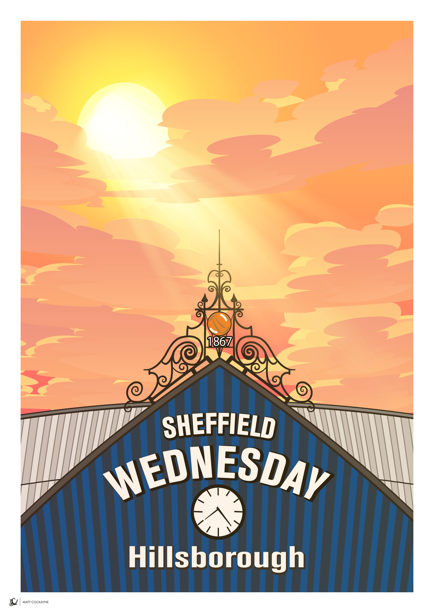 SWFC South Stand - Sunset
