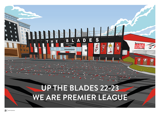 SUFC: UP THE BLADES 22 - 23 Promotion Artwork