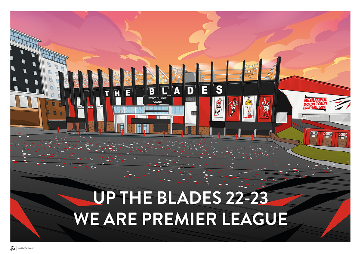 SUFC: UP THE BLADES 22 - 23 Promotion Artwork
