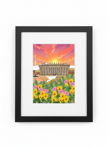 CHATSWORTH - Peak District Prints - Wall Art - Poster - Print - Canvas - Illustration