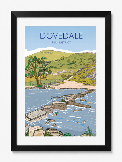 DOVEDALE - Peak District Prints - Wall Art - Poster - Print - Canvas - Illustration