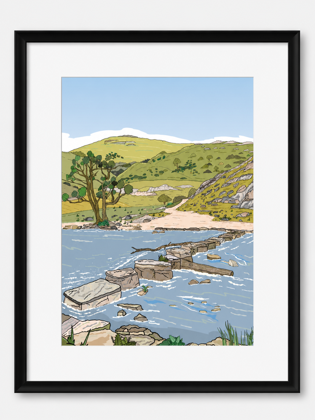 DOVEDALE - Peak District Prints - Wall Art - Poster - Print - Canvas - Illustration