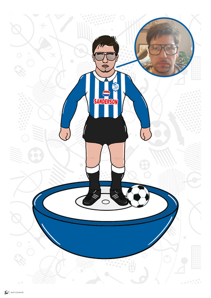Personalised Subbuteo Football Artwork – Commission Your Own Retro Print