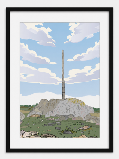 STANAGE POLE - Peak District Prints - Wall Art - Poster - Print - Canvas - Illustration