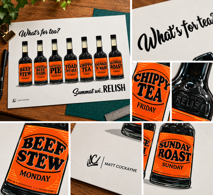 Summat Wi' Relish – Henderson's Relish Sheffield Art Print