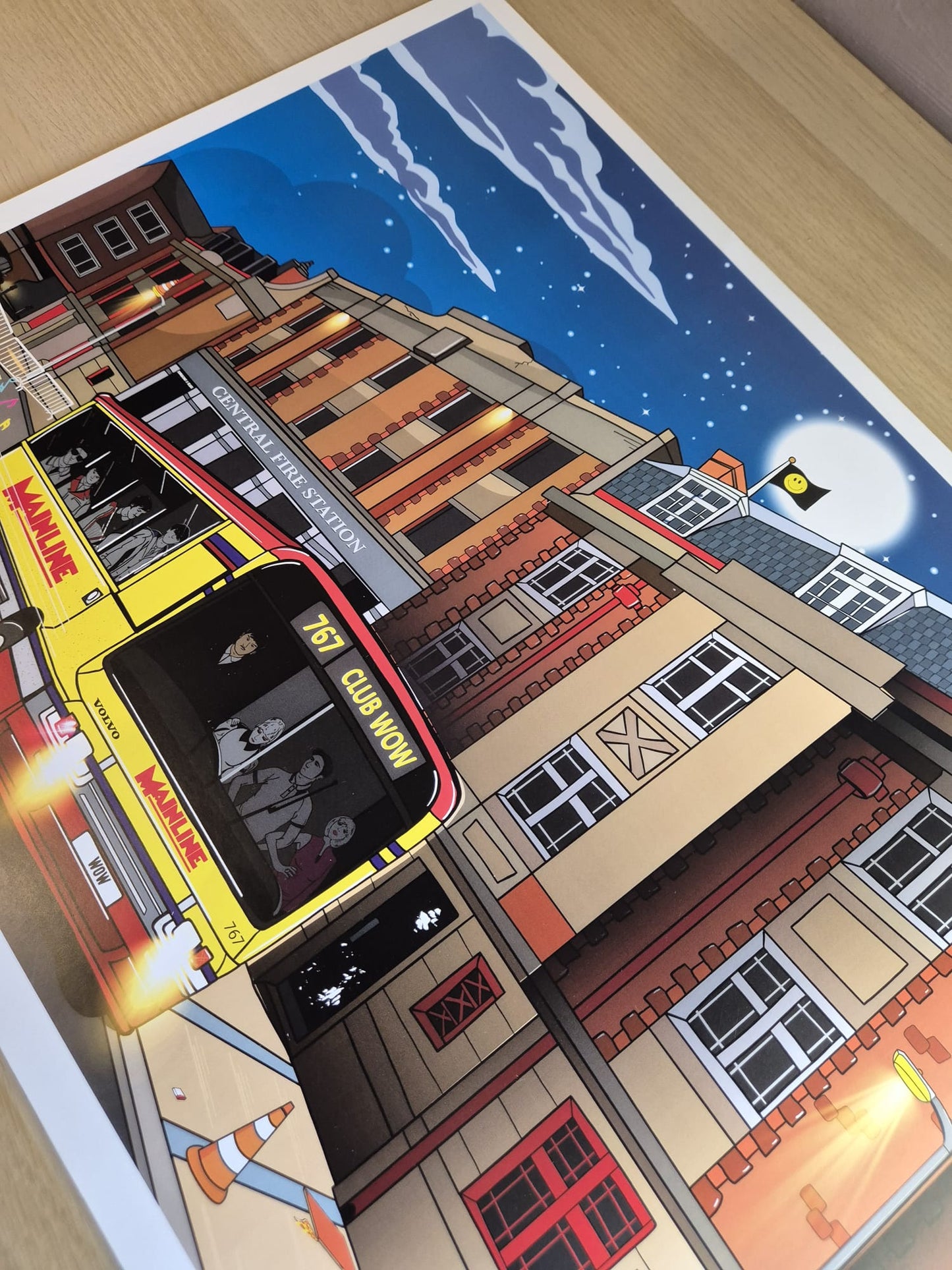 Club Wow Mega Bus Print