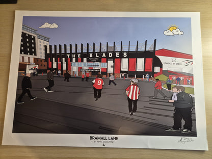 Bramall Lane Match Day Print