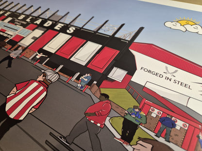 Bramall Lane Match Day Print