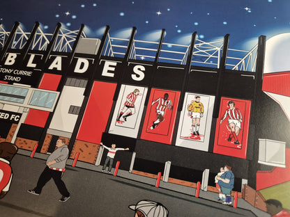 Bramall Lane Match Night Print