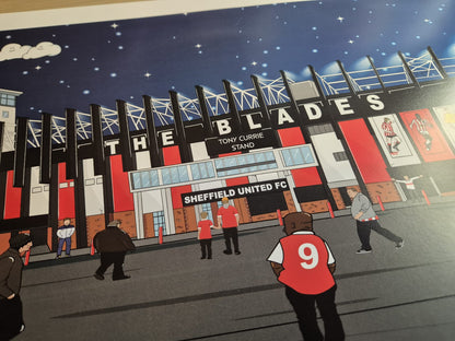 Bramall Lane Match Night Print