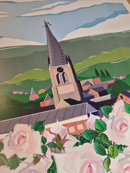 Stop and Smell the Roses, Chesterfield Print