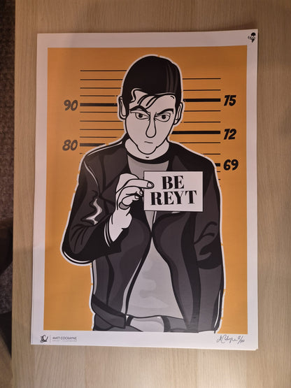 Alex Turner Mug Shot Print