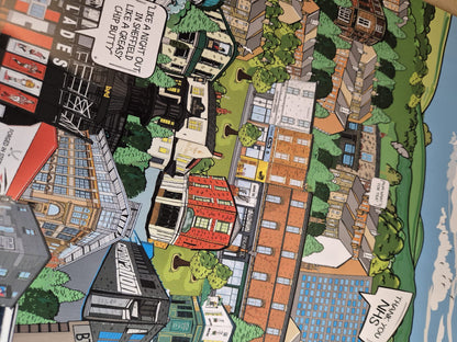 Goin' Dahn Town Print