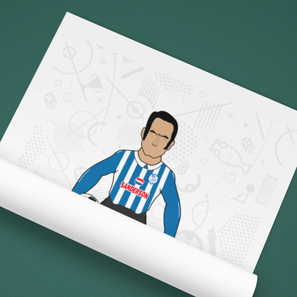 Paolo Di Canio Retro Subbuteo Artwork – Sheffield Wednesday Legend Print