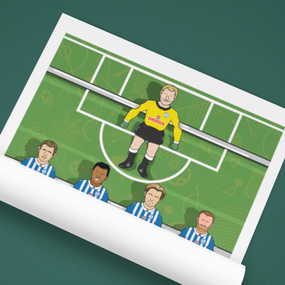 Sheffield Wednesday Retro Table Football Artwork – Featuring Club Legends