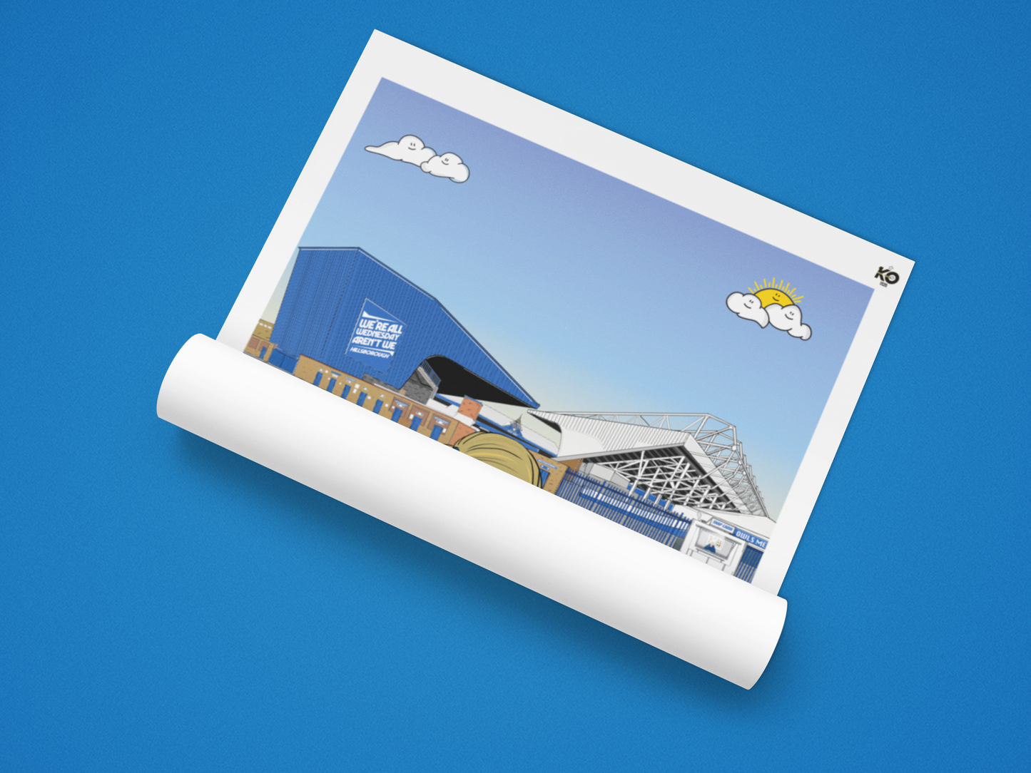 SWFC Dad & Lass – Personalised Sheffield Wednesday Print