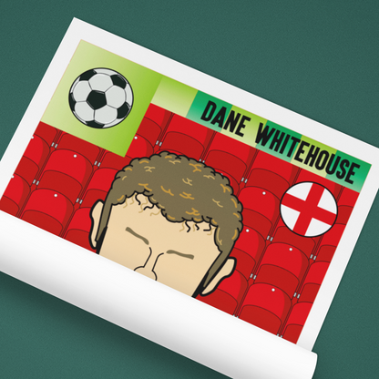 Dane Whitehouse – Sheffield United Panini-Style Print (Retro Collectible)