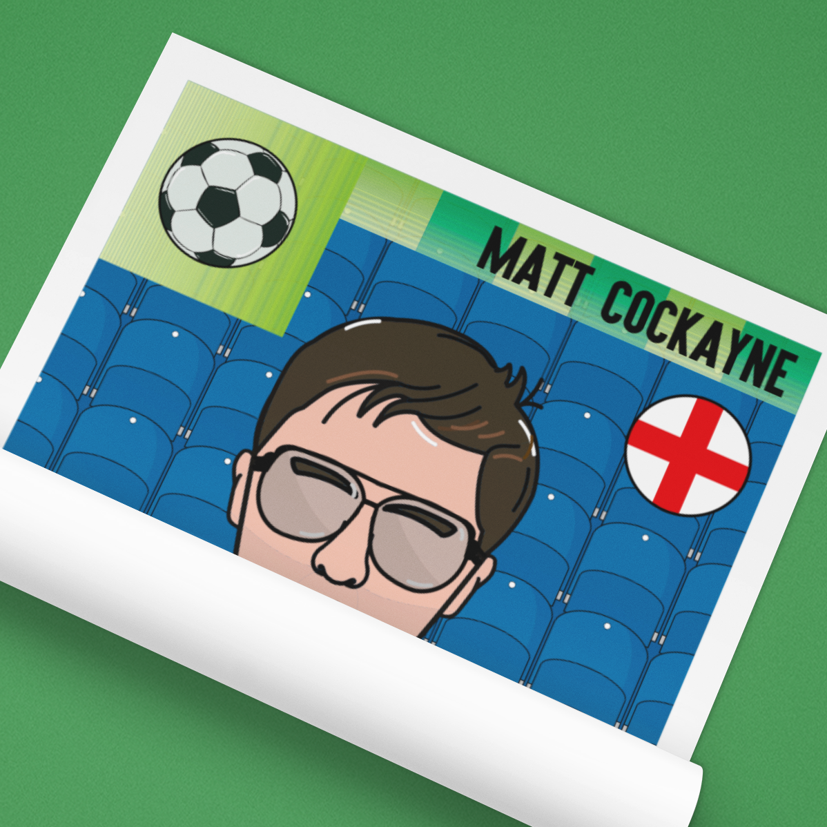 Personalised Footy Sticker Artwork – Commission Your Own Retro Print