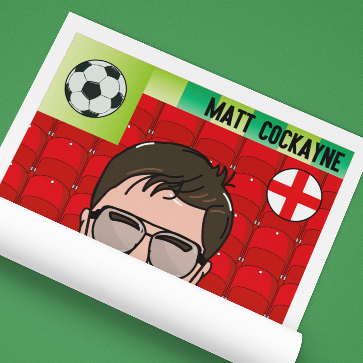 Personalised Footy Sticker Artwork – Commission Your Own Retro Print
