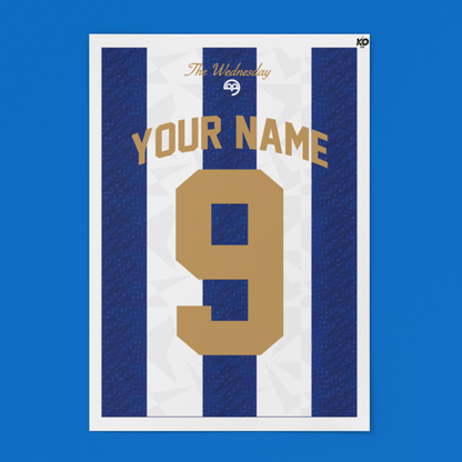 Owls Retro Shirt – Sheffield Wednesday (Personalised Print)