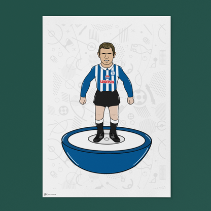 John Sheridan Retro Subbuteo Artwork – Sheffield Wednesday Legend Print