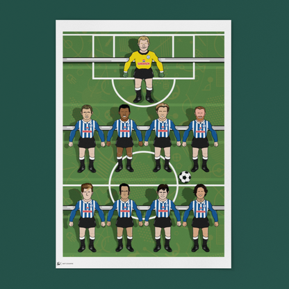Sheffield Wednesday Retro Table Football Artwork – Featuring Club Legends