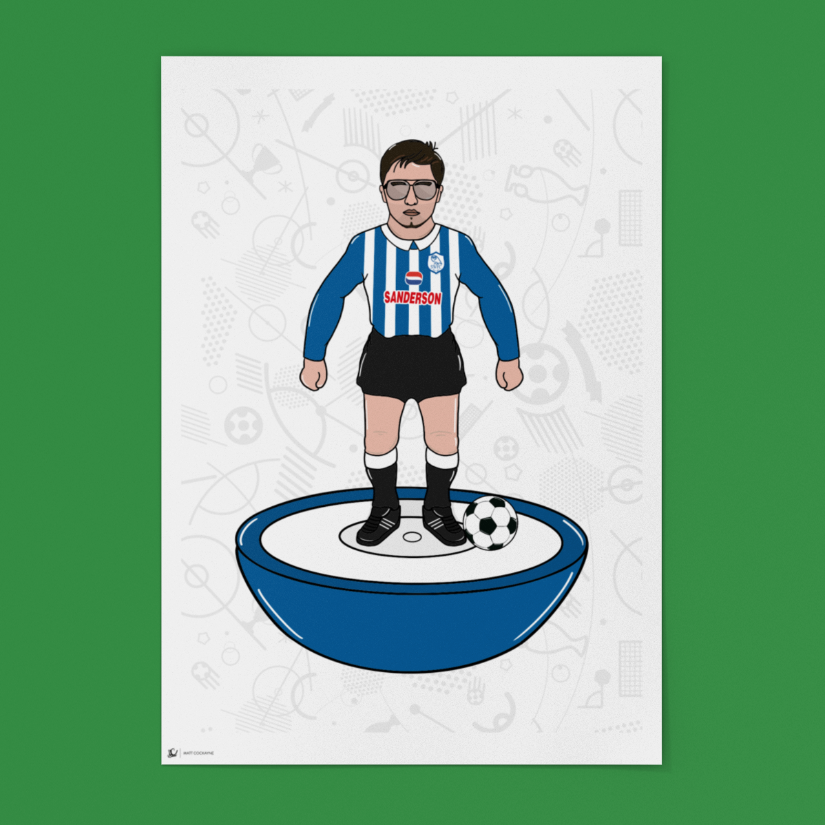 Personalised Subbuteo Football Artwork – Commission Your Own Retro Print
