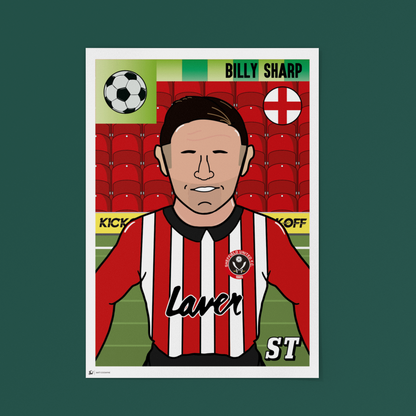 Billy Sharp – Sheffield United Panini Sticker (Retro Collectible)