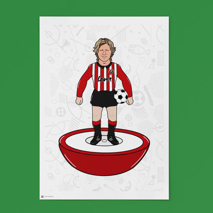 Tony Currie – Retro Subbuteo Artwork (Sheffield United Legend Print)
