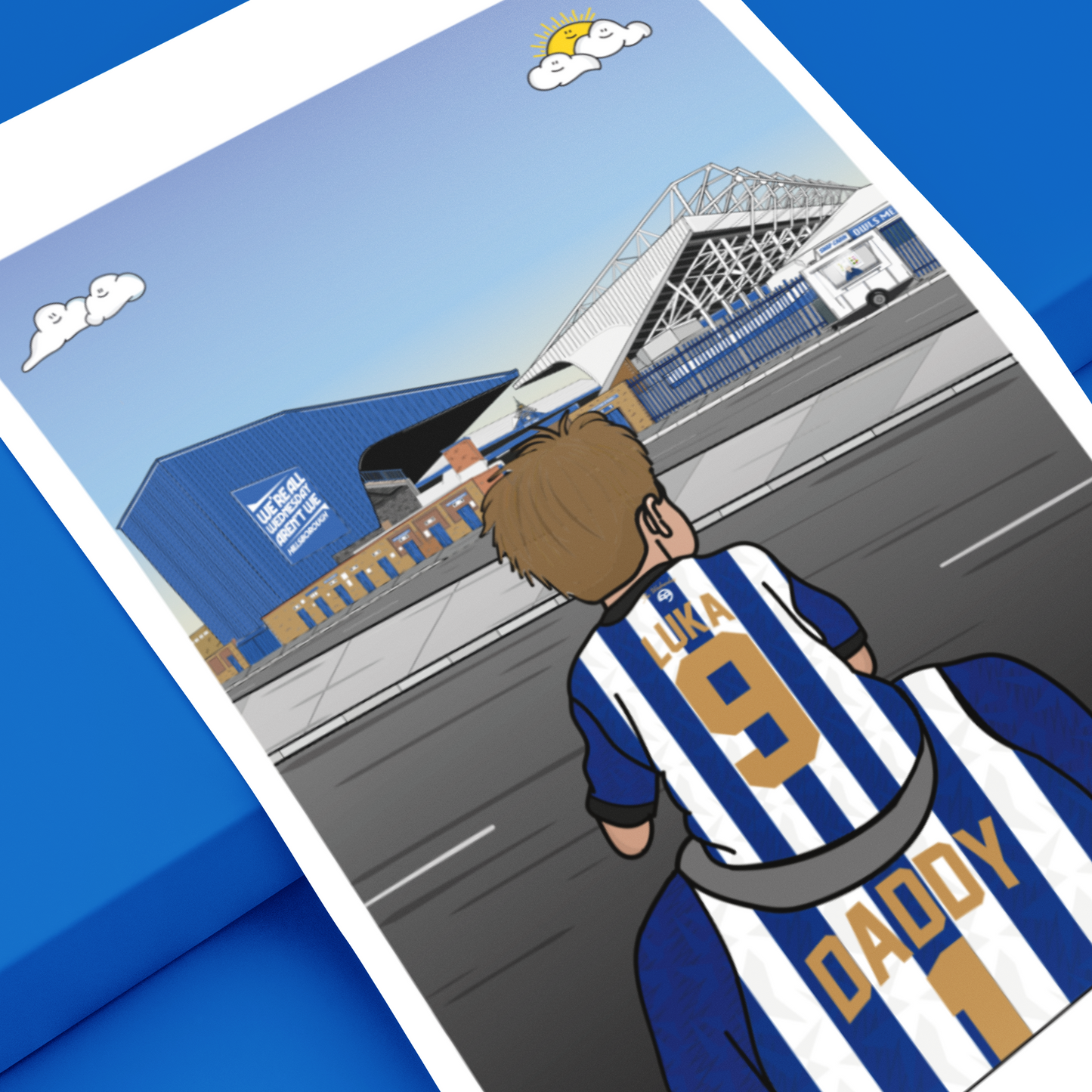 Personalised SWFC Dad & Lad Artwork