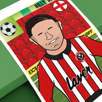 Billy Sharp – Sheffield United Panini Sticker (Retro Collectible)