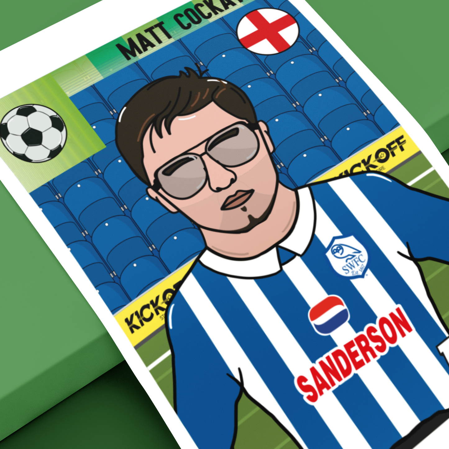 Personalised Footy Sticker Artwork – Commission Your Own Retro Print