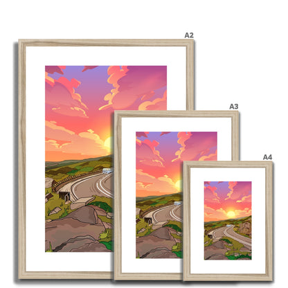 Surprise View - Into the sunset Framed & Mounted Print