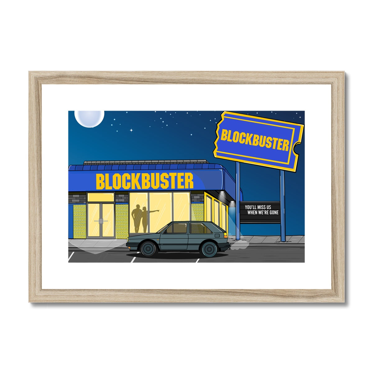 Blockbuster Nights Framed & Mounted Print