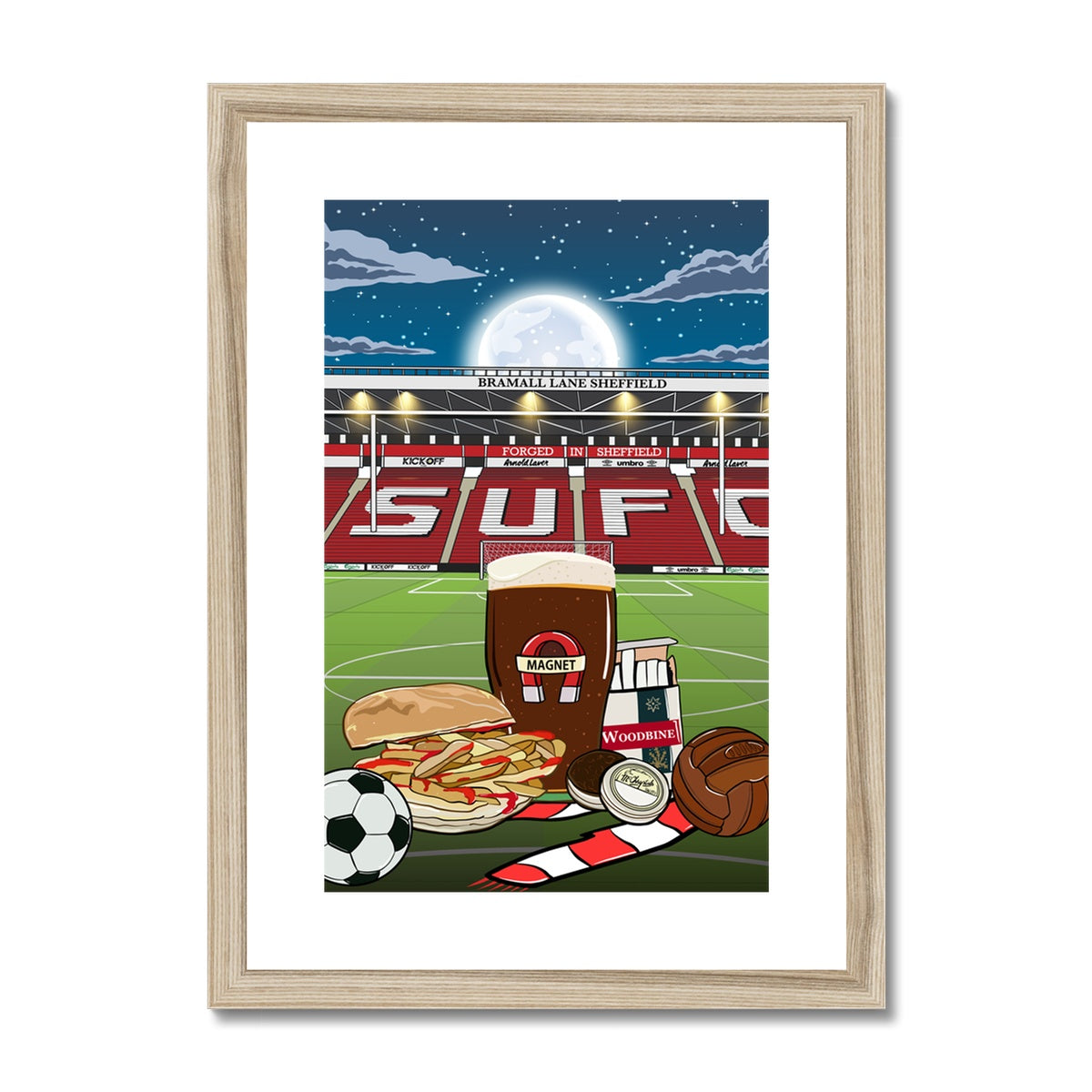 SUFC - Like a night out in Sheffield Framed & Mounted Print