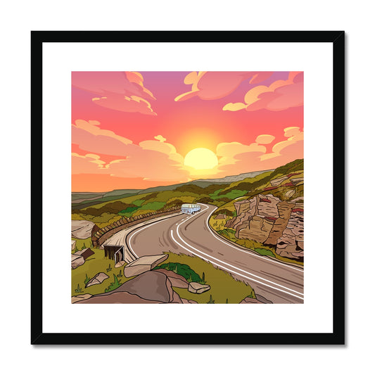 Surprise View - Into the sunset Framed & Mounted Print