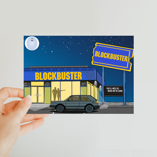 Blockbuster Nights Classic Postcard