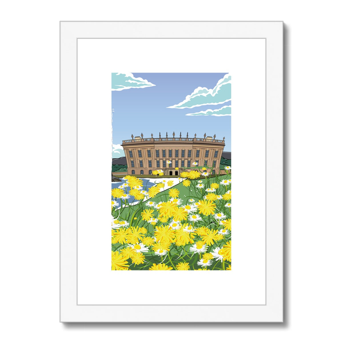 Chatsworth - In Bloom Framed & Mounted Print