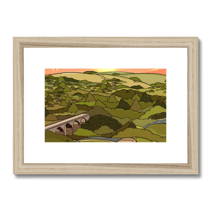 Monsal Head - Into the sunset Framed & Mounted Print