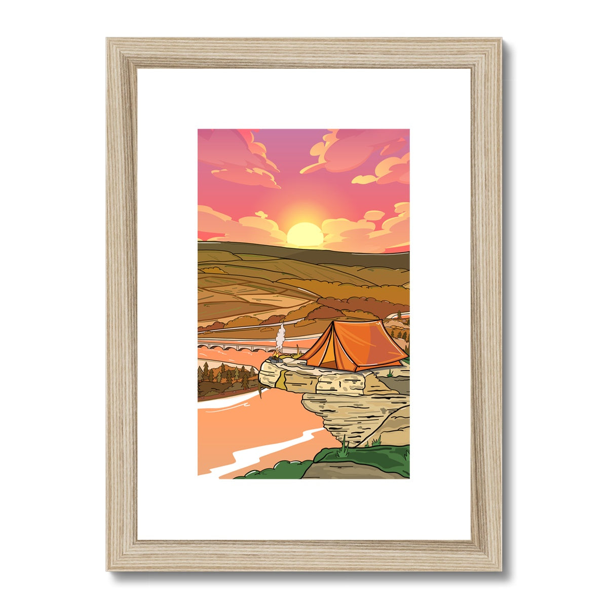 Bamford Edge - Into the sunset Framed & Mounted Print