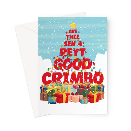 AV A REYT GOOD CRIMBO Greeting Card