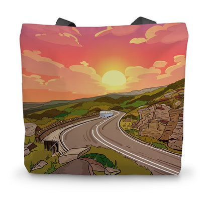 Surprise View - Into the sunset Canvas Tote Bag