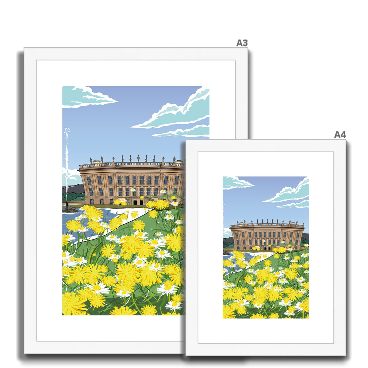 Chatsworth - In Bloom Framed & Mounted Print